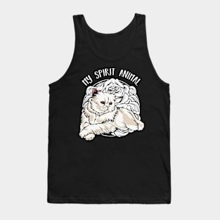 Persian Cat - My Spirit Animal - Cute Line-Art Cat Tank Top